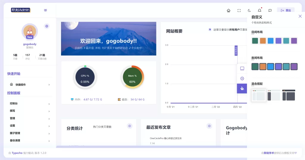 图片[4] - Typecho模版 - 后台模板JkAdmin