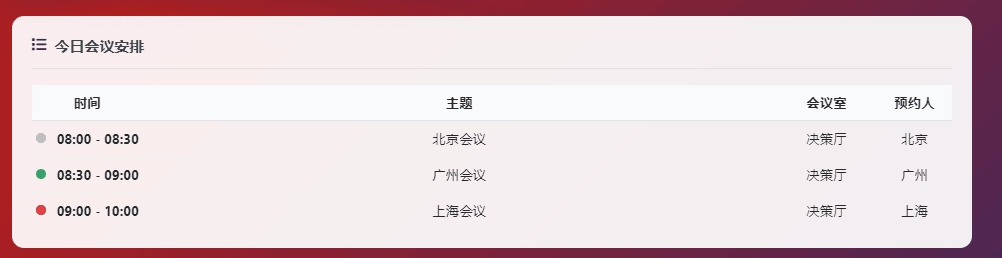 图片[2] - HTML源码 - 预约会议室系统