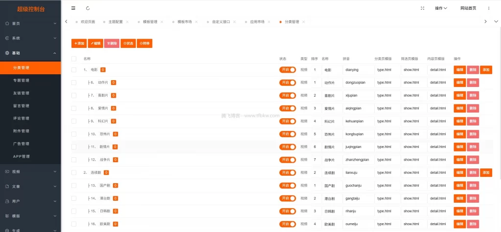 图片[3] - 最新Pro版视频影视系统源码 - 附有9套模板