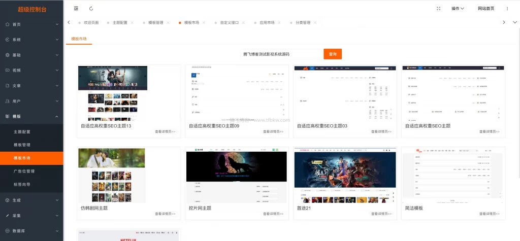 图片[4] - 最新Pro版视频影视系统源码 - 附有9套模板