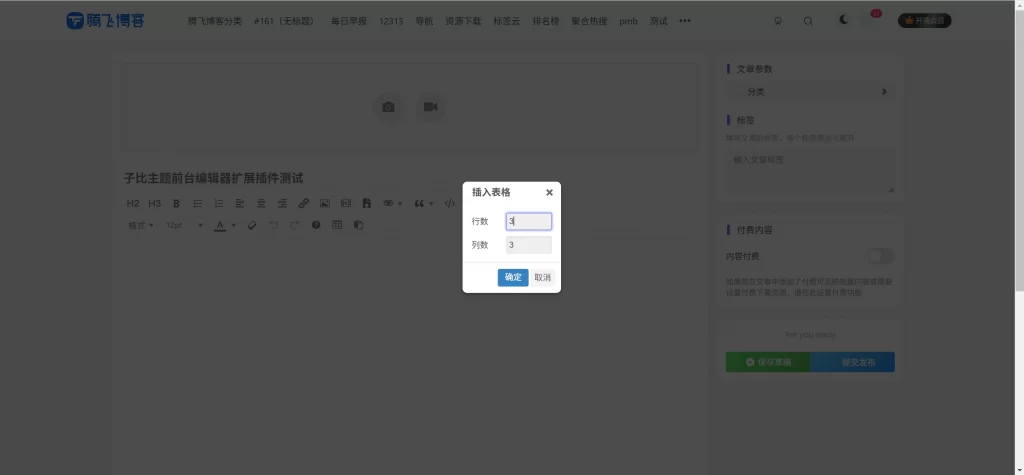 图片[3] - 子比主题插件 - 前台编辑器扩展插件