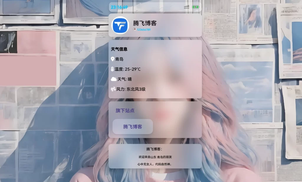 图片[1] - 个人主页源码 - 附带后台