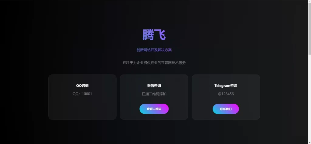 图片[1] - HTML源码 - 业务单页介绍源码