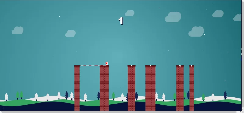 HTML小游戏源码 - 圣诞老人过悬崖游戏 - 腾飞博客