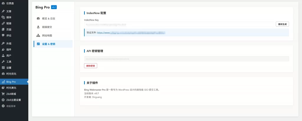 图片[4] - WordPress插件 - bing站长提交插件