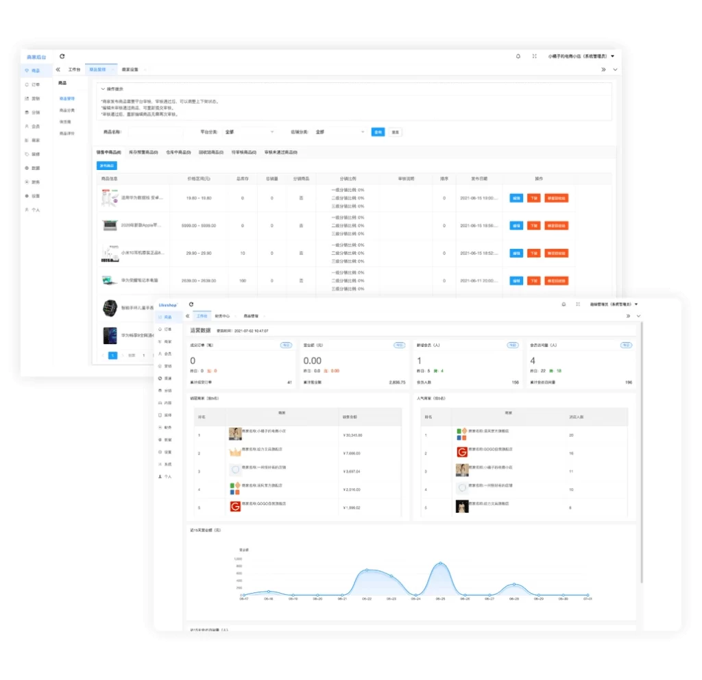 图片[3] - 多商户商城平台支持多端数据同步 - 全开源